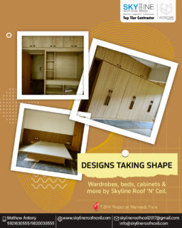 ⏱️ Staying on schedule, using only quality materials, and ensuring a flawless finish — that’s the Skyline Roof ’N’ Ceil standard. Take a look at our 7 BHK flat project in Wanwadi, Pune, where craftsmanship is coming to life.

📌When you choose Skyline Roof ‘N’ Ceil, you choose perfection.

Connect: Skyline Roof ‘N’ Ceil:
📞 9820030555
📩 skylineroofnceil2017@gmail.com
🌐 www.skylineroofnceil.com

Like and follow us on Instagram, Facebook, YouTube, Linkedin & Pinterest

#pune #interiordesign #renovation #puneinterior #PuneProjects #interior