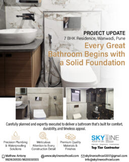 Work in Progress | 7 BHK Residence, Wanawadi, Pune

Every exceptional bathroom starts long before the final fixtures are installed. It begins with careful planning, precision execution, and attention to every detail behind the walls.

Here's a glimpse of an ongoing bathroom project where quality craftsmanship, waterproofing expertise, and premium materials are coming together to create a space that will stand the test of time.
✔ Precision Plumbing & Waterproofing Solutions
✔ Meticulous Attention to Construction Details
✔ Premium Quality Materials & Finishes
✔ End-to-End Execution by Experienced Professionals
At Skyline Roof 'N' Ceil, we believe that what lies beneath the surface is just as important as the finished look.

📞 Call Mr. Mathew Antony: 9921630555 / 9820030555
📩 skylineroofnceil2017@gmail.com
🌐 www.skylineroofnceil.com

Like and follow us on Instagram, Facebook, YouTube, Linkedin & Pinterest

#pune #PCMC #BathroomRenovation #WorkInProgress #PuneInteriors #HomeRenovation #InteriorContractor #LuxuryHomes #PuneHomes #ResidentialInteriors #ConstructionUpdate